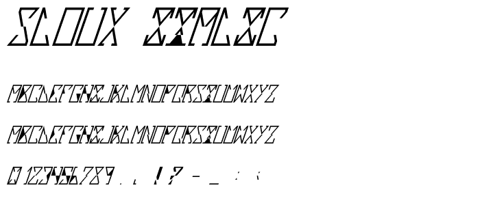 Sloux Italic font